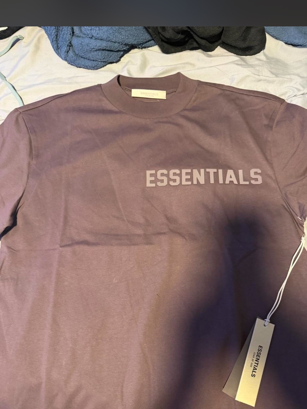 Essentials Men's Crewneck Tee in Mauve Purple